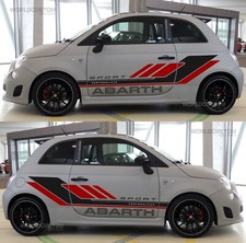 Aufkleber Sticker Performance Grafik Kit für Auto Fiat 500 Abarth Tuning Sport