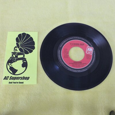 Supertramp Its Raining Again - 45 Record Vinyl Album 7''