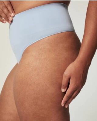 NWT Spanx Women's EcoCare Thong Shaping Underwear Pantie antique blue Size 2X.