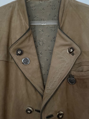Herren Trachten Weste Leder Hirschhornknöpfe Gr.52 - Bild 4 von 8