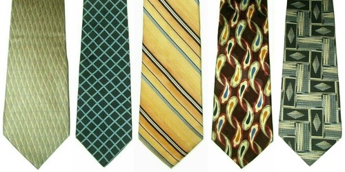 Mens Neck Tie Lot of 5 DKNY GAP Palatina Palmer Silk Stripe Tan Yellow Blue NWOT - Bild 12 von 12