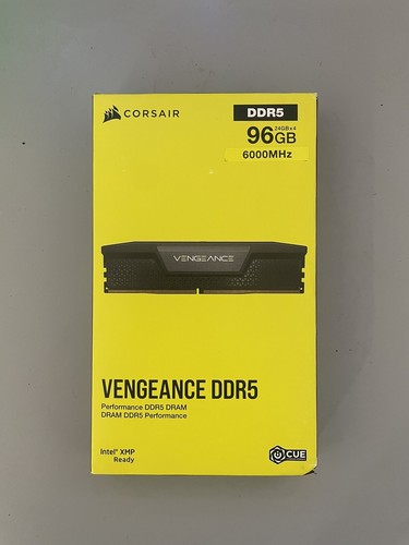 CORSAIR VENGEANCE 96GB (4x24GB) DDR5 DRAM Memory Kit, 6000 MHz 30-36-36-76 Lat..