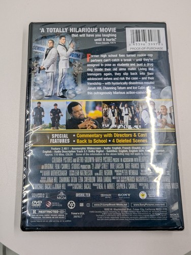 21 Jump Street - DVD - Channing Tatum - New / Factory Sealed - Picture 2 of 2
