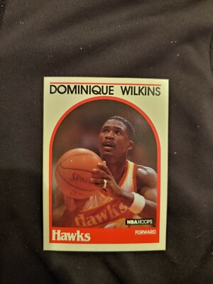1989 NBA Hoops Dominique Wilkins Atlanta Hawks basketball card