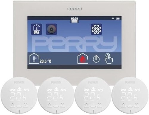 PERRY 1TX CR051KIT1 Set Heizungsregler (Uhrenthermostat Multi-Zone Multimedial