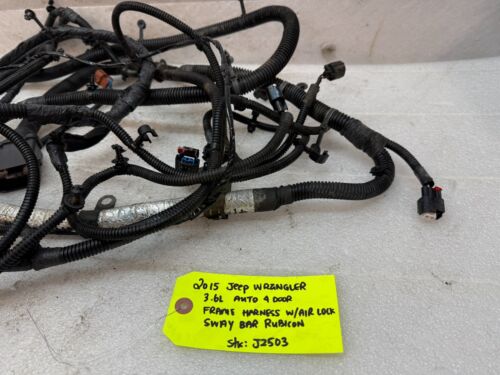 15 JEEP WRANGLER JK 3.6 CUADRO CHASIS CABLEADO ARNÉS TELAR 12-18 - Imagen 3 de 12