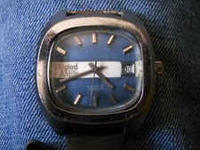 Orologio svizzero vintage Phigied Antille automatico anni 70-incabloc-rara cassa ammortizzata