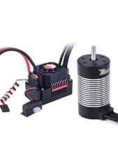 Rocket 3665 Brushless Sensorless Motor 3100/2600 2100KV 80A ESC for 1/10 RC Car