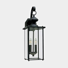 Generation Lighting Jamestowne 2-Light Outdoor Wall Lantern, Sconce, Black