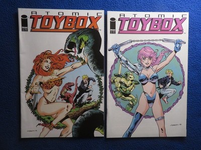 ATOMIC TOYBOX  #1   A & B VARIANTS  1999   1ST PRINTS