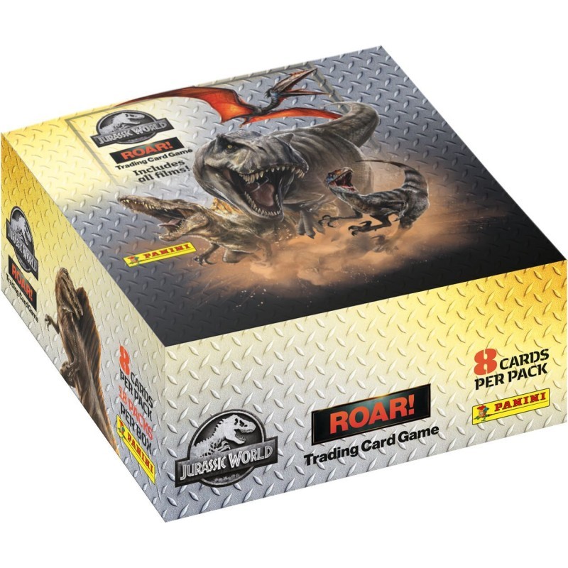 Album Jurassic World 4 TCG Panini Boîte 18 Pochettes pour Compléter Collection