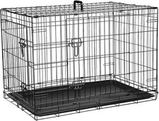 24" Dog Cage Small Crate Puppy Pet Carrier Folding Training 24 inch Strong Metal