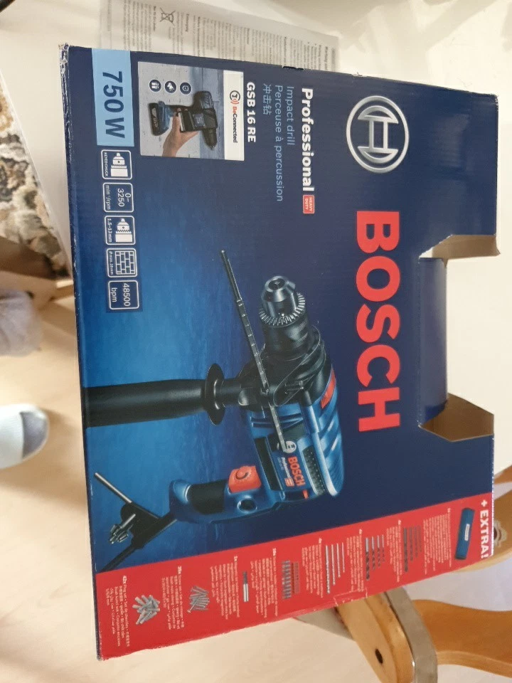 Bosch Professional Schlagbohrmaschine GSB 16 RE - im Handwerkerkoffer 060114E500 - Bild 2 von 4