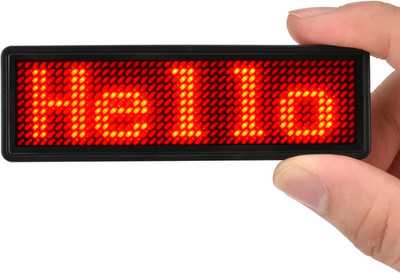 LED Name Tag, Rechargeable Wireless Bluetooth LED Name Badge Reuseable Price