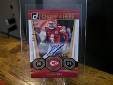 2024 Panini Donruss Champ Is Here Rashee Rice #4 Autographs 81/98 (AU)