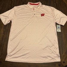 Wisconsin Badgers Xl Tall Polo Shirt NWT