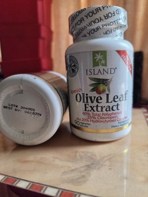 Island Nutrition Olive Leaf Extract Capsules - Super Strength 270ct - 3 Bottles!