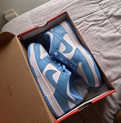 Nike Dunk Low Coast Leather Low Top Lace-Up Sneaker Blue/White DD1503-100