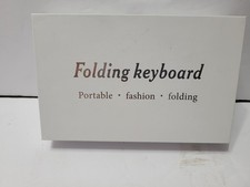 Bluetooth Folding Keyboard -NEW NEVER USED Rose Gold Color
