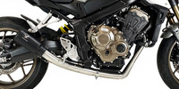 Ixrace MK2 Black Auspuffanlage Komplett FüR Honda CB 650 R CBR 650 R 2021-2023