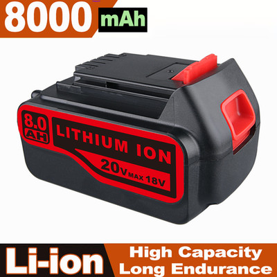 8000mAh Akku For Black & Decker 20V Lithium MAX Akku LBXR20 LBXR2020 LB2X4020