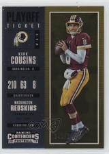 2017 Panini Contenders Season Playoff Ticket 241/249 Kirk Cousins #86 yf0