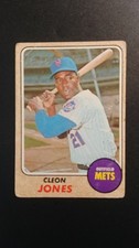 1968 Topps Baseball card # 254 Cleon Jones   ( G to VG )