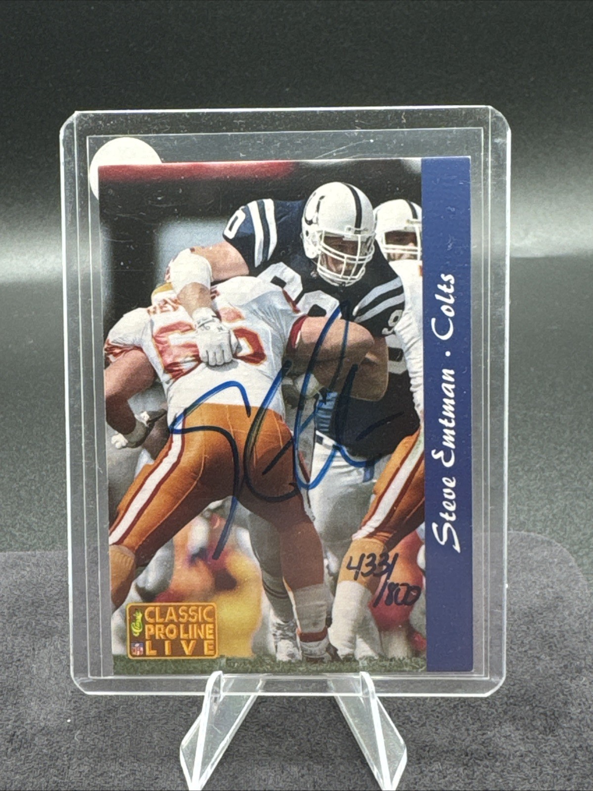 1993 Classic Pro Line Live Auto /800 Steve Emtman