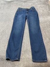 Chicos Jeans Size 1 US 8 So Lifting Mid Rise Straight Blue Denim Stretch
