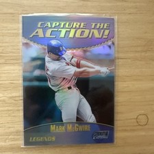 MARK MCGWIRE 2000 TOPPS STADIUM CLUB CHROME CAPTURE THE ACTION! REFRACTOR