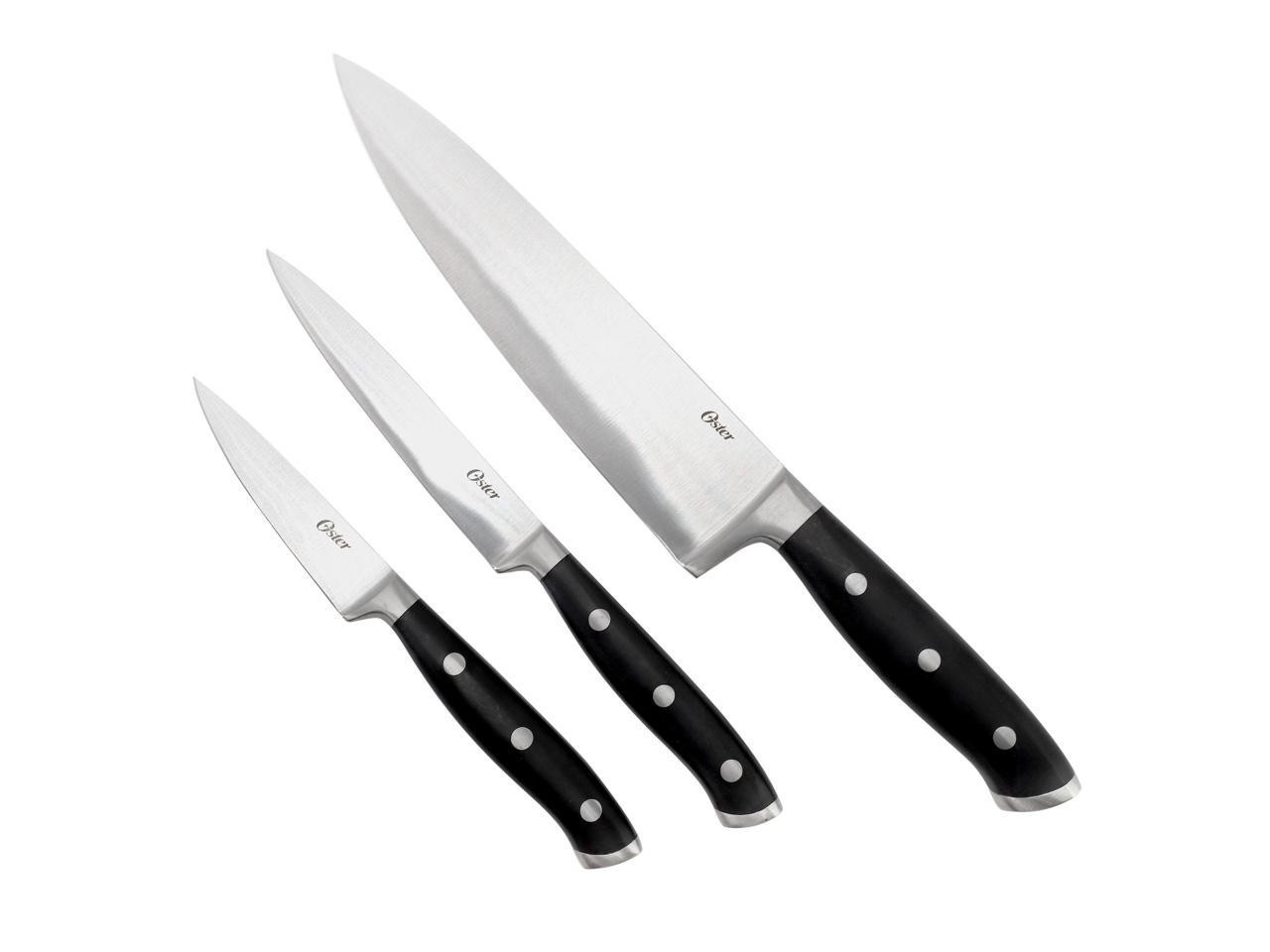 Набор столовых приборов Oster Ginley из 3 предметов из нержавеющей стали черного цвета