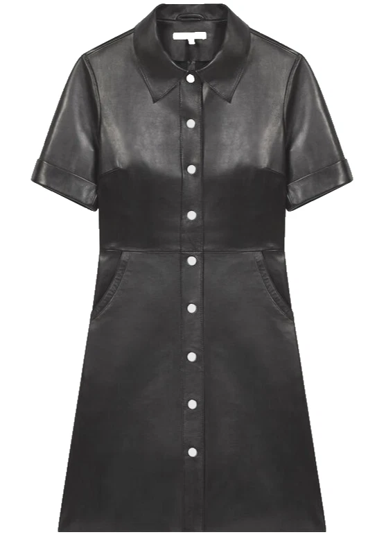 Leather Shirt Dresses for sale | eBay