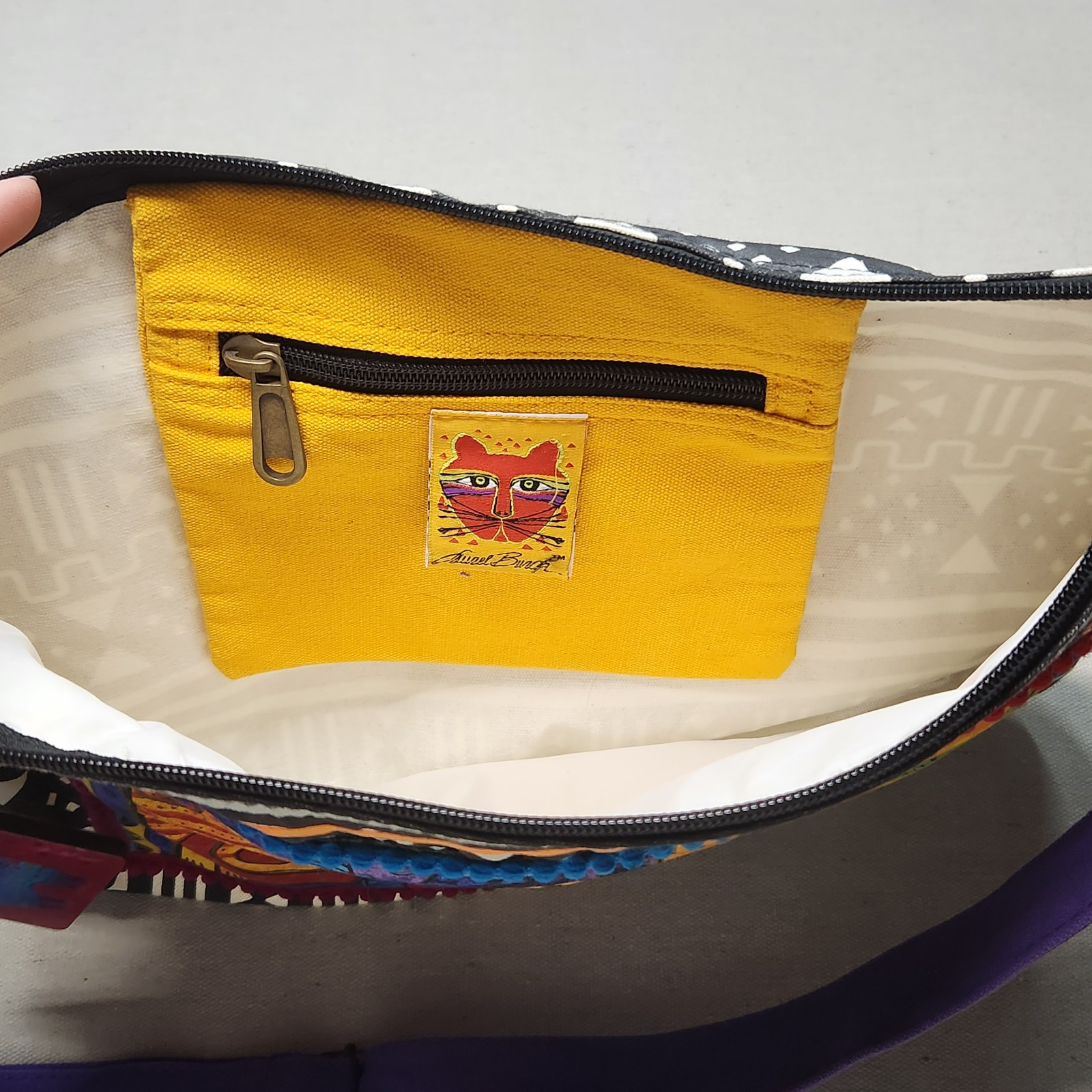 Laurel Burch Canvas Patchwork Dog Theme Colorful … - image 10