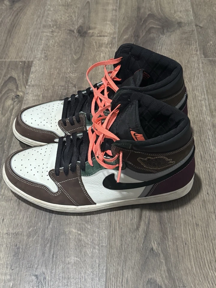 Jordan 1 Retro Alto OG “Hecho a Mano” - Marrón y Borgoña Foto 4 de 4