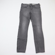 Pilcro and the Letterpress Jeans Womens 27 Stet Skinny Fit Low Rise Stretch Gray