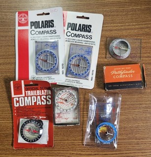 Vintage Lot Boy Scout Official Compasses Silva Original Packages Compass