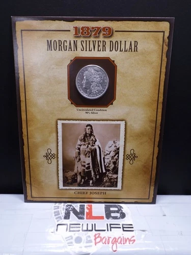 1879 BU/UNC Morgan Silver Dollar PCS LEGENDS OF THE WEST CHIEF JOSEPH