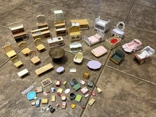 Epoch Calico Critters Sylvanian Families Dollhouse Furniture Mixed Group Lot Set