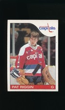 1985-86 Topps #136 Pat Riggin * Goalie * Washington Capitals * VG *