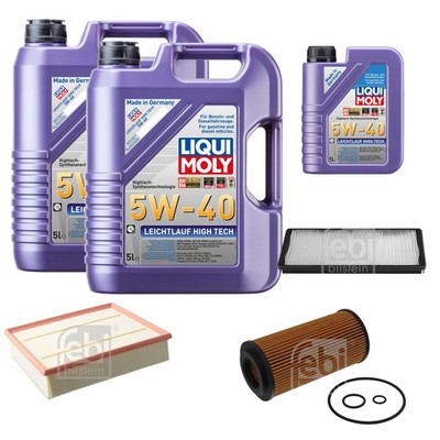 FEBI Inspektionspaket 11L LIQUI MOLY 5W-40 Leichtlauf High Tech für Mercedes