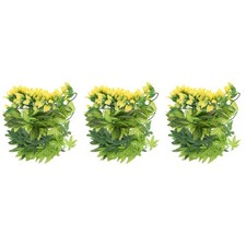 Set of 3 Reptile Branch Simulated Terrarium Plants Artificial for Aquarium
