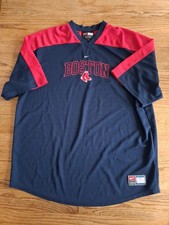 Vtg 2005 Nike Team Boston Red Sox Center Swoosh Shirt Mens Sz XXL Baseball