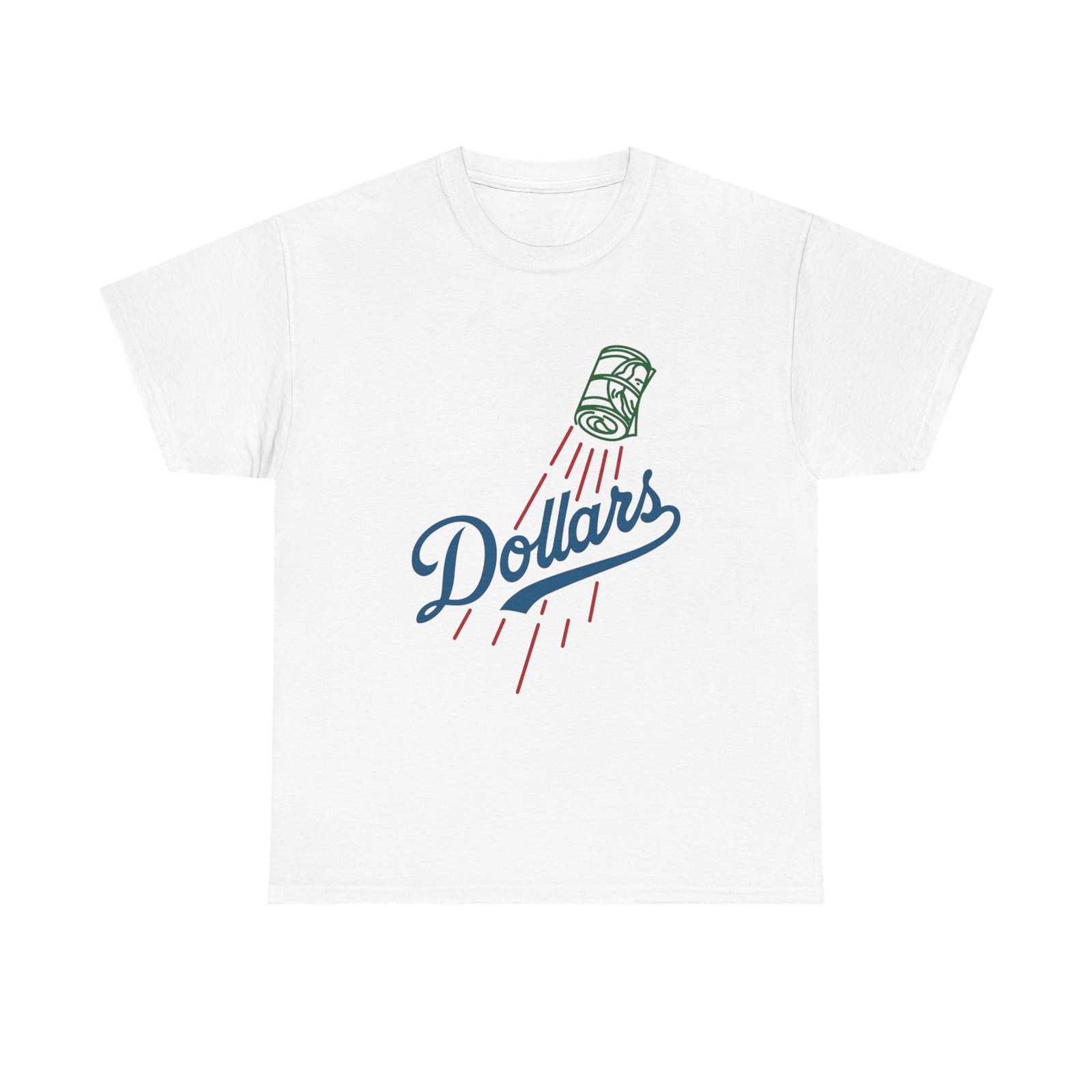 Camiseta Gráfica Dólares Béisbol LA Cali NUEVA Camiseta De Colección Unisex Algodón Pesado