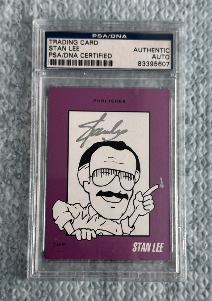 Stan Lee 1992 Marvel Publisher Official Auto Autograph Signature PSA Authentic view 1