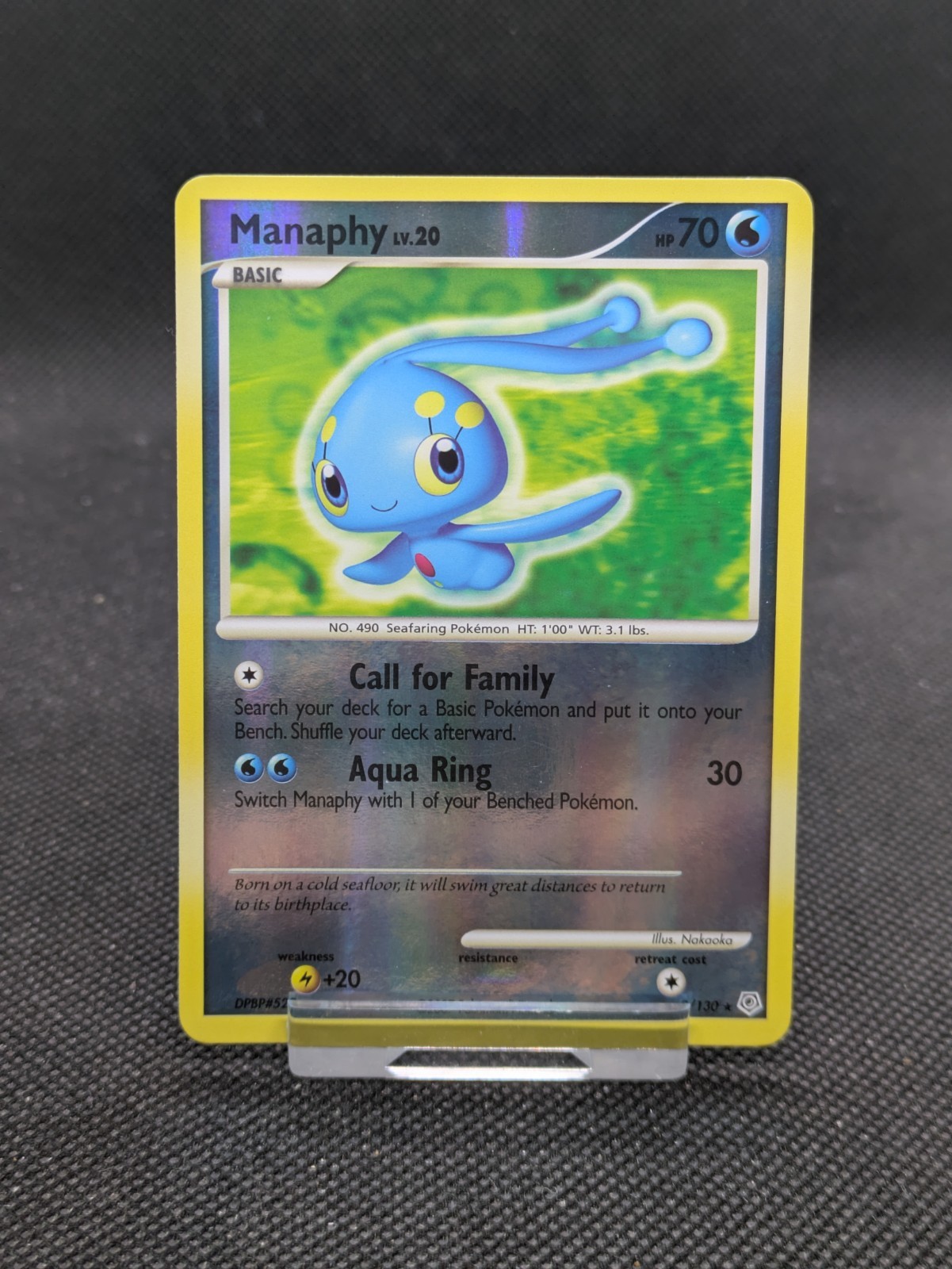 Pokémon Manaphy 9/130 Diamond & Pearl Reverse Holo Card NM