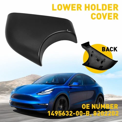 Left Side Car Wing Mirror Cover Bottom Holder Lower For Tesla Model Y 2020-2023