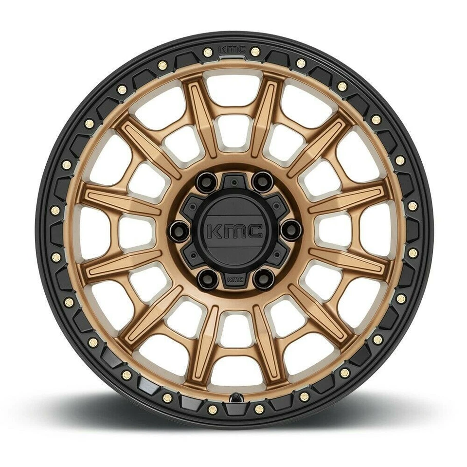 KMC KM547 Carnage 17x9 6x135 bronce mate con rueda labial negra llanta de 17" 0 mm Foto 3 de 4