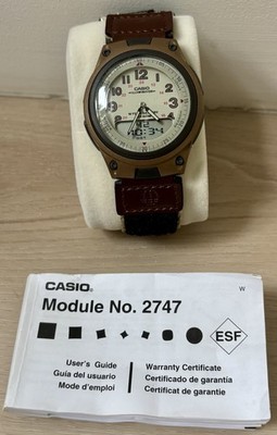 Rare Casio Telememo 30 World Time 2747 AW-80 Stainless Steel Excellent Condition