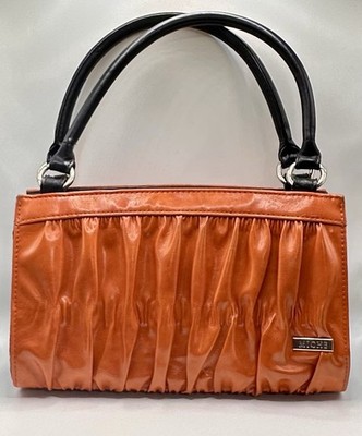 Miche Classic Base Bag Set with Sheila Orange Ruched Shell Cover & Black Handles