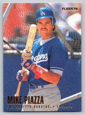 1996 Fleer #445 Mike Piazza